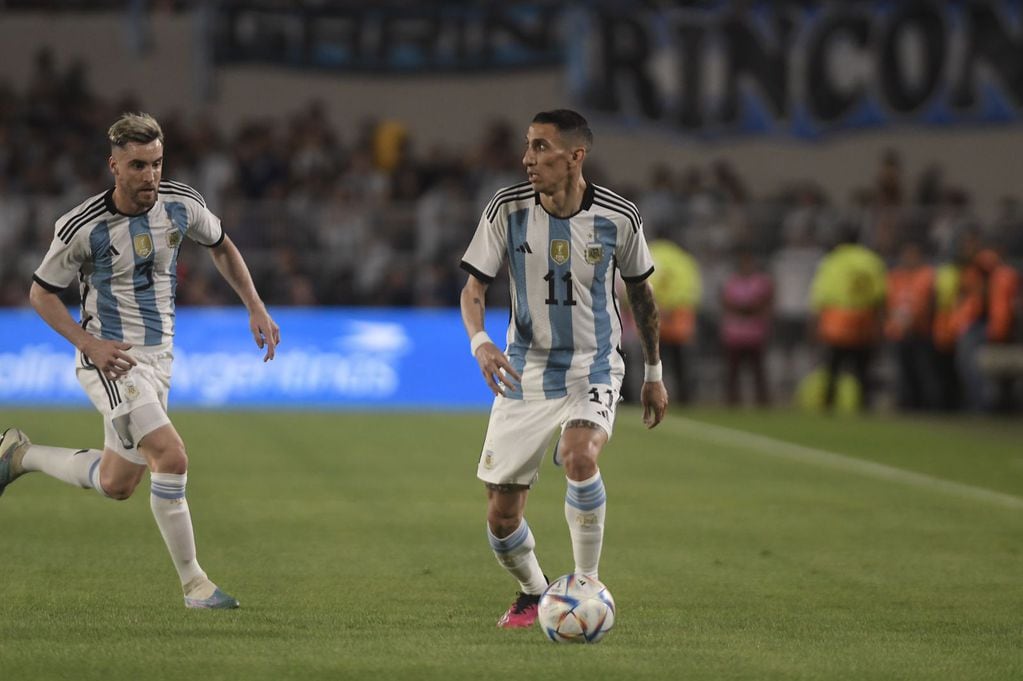 Postales del partido que jugaron Argentina y Panamá en la cancha de River para el festejo del título del mundo.