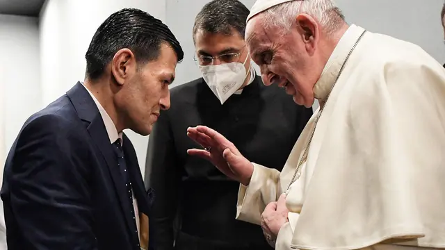 El Papa se reunió con el padre del niño sirio ahogado Alan Kurdi