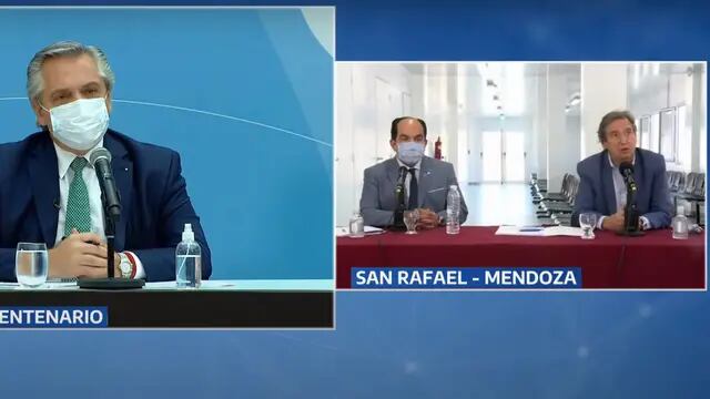 Video conferencia presidente Alberto Fernández con Emir Félix