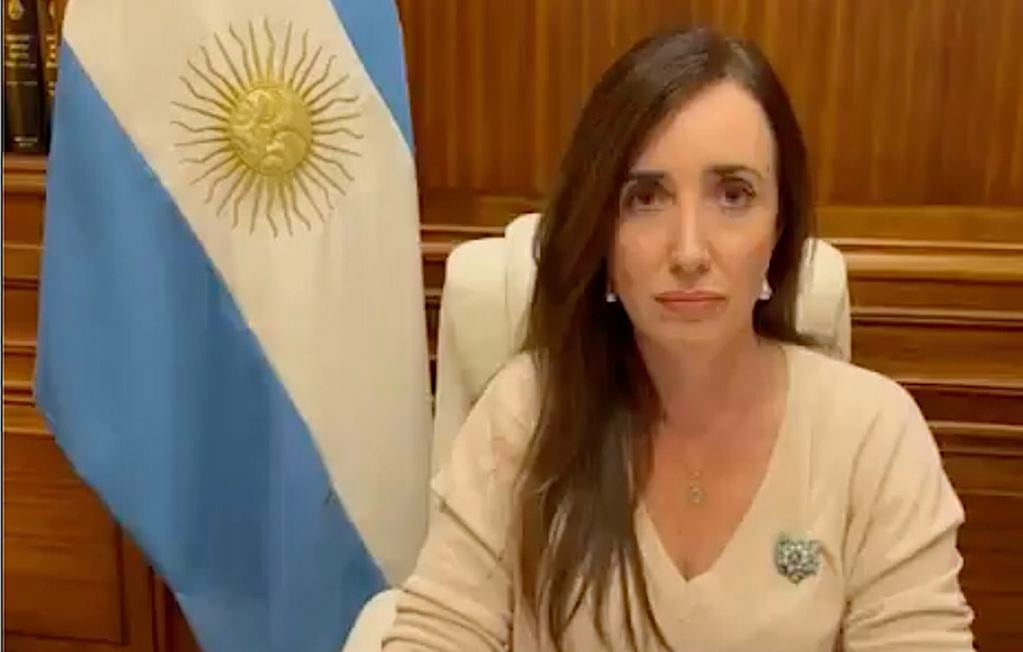 La vicepresidenta Victoria Villarruel. Foto: Captura de video