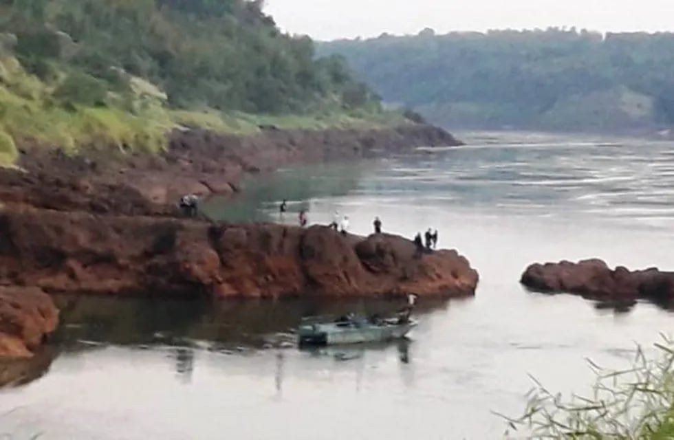 Iguazú: la zona de la ribera del Paraná en que se ahogó el menor de 12 años Mario Bitancur. (MisionesOnline)