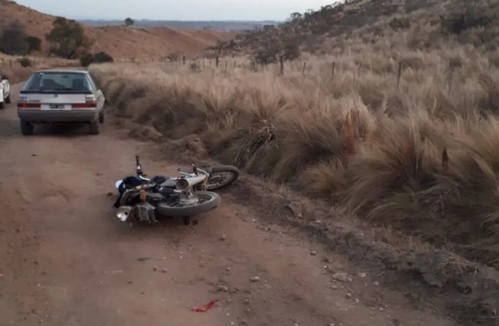 Villa Ciudad de América: Perdió el control del vehículo y colisionó contra una motocicleta