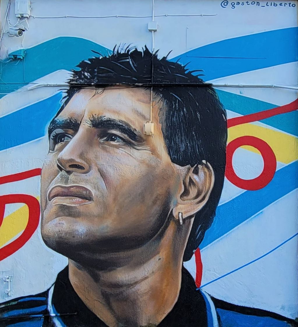 Miami. El segundo mural que pintó el artista cordobés en el marco del proyecto "El camino de Dios USA 94". (Gentileza Gastón Liberto).