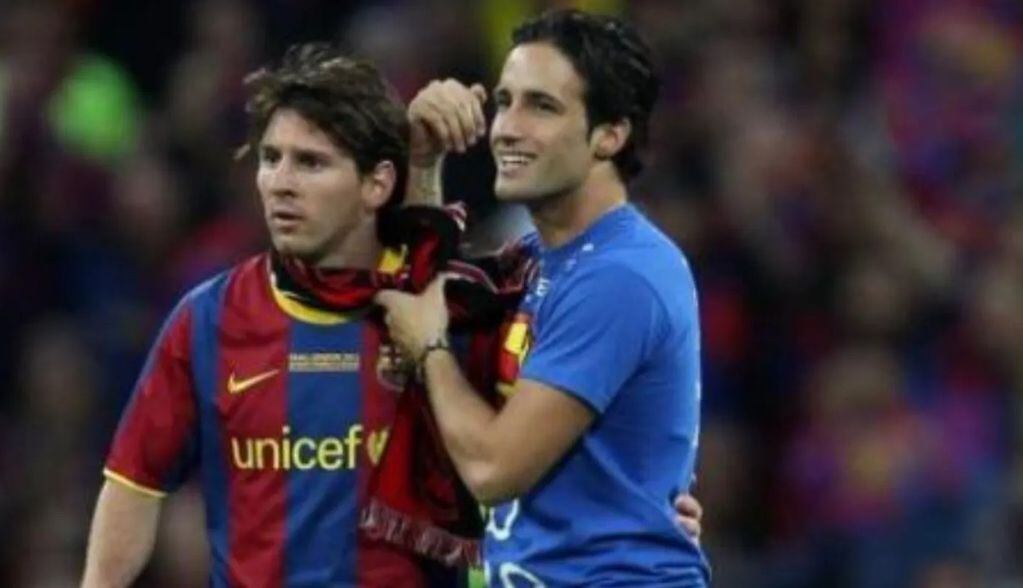Mario Ferri con Messi, en una invasión de 2011.