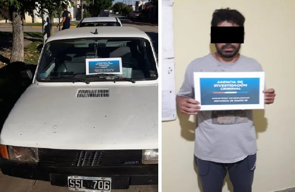 El detenido y el auto secuestrado en Estación Clucellas vinculado al asesinato de Cornalis