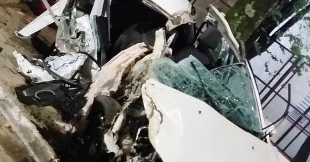 El auto de Ramoa impactó a más de 128 kilómetros por hora contra el tronco del árbol en la parte del acompañante donde estaba sentada Sofía, que murió en el acto. (Foto: Web)