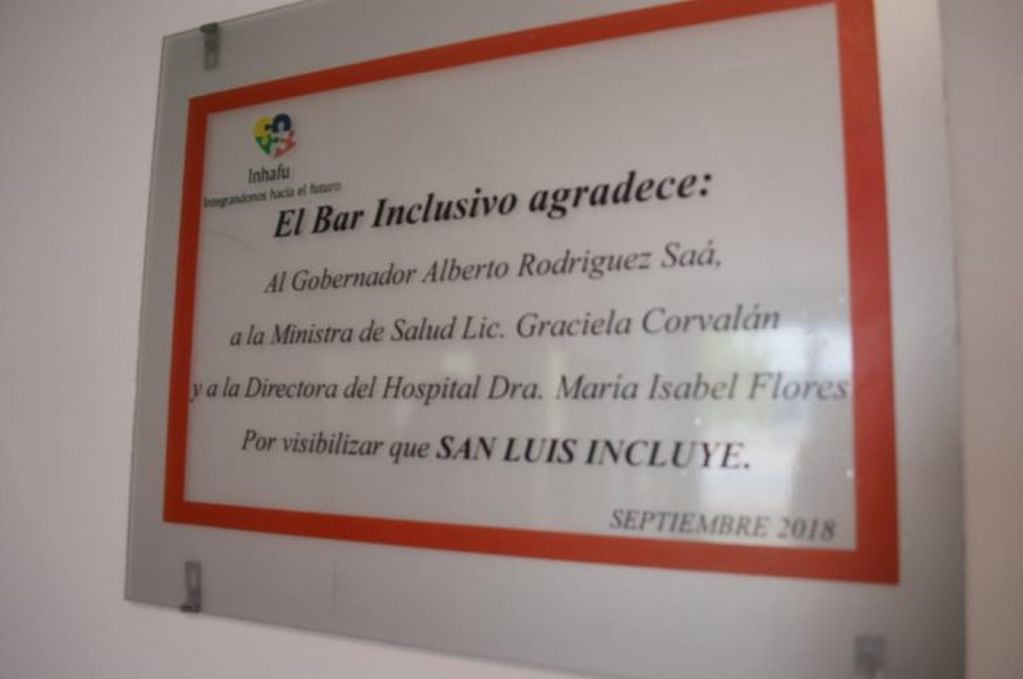 El Hospital “Madre Catalina Rodríguez” tiene el primer bar inclusivo de San Luis.