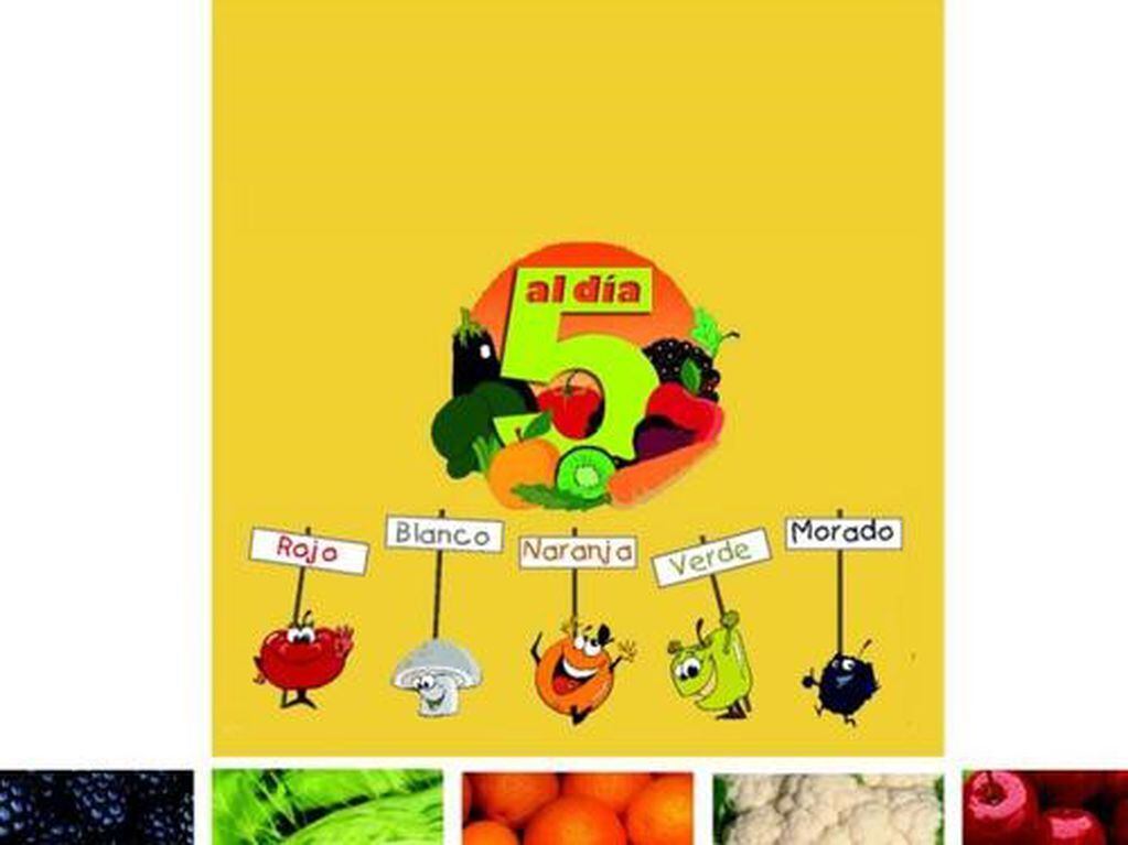 "5 al día” es la Asociación para la Promoción del Consumo de Frutas y Hortalizas sin ánimo de lucro