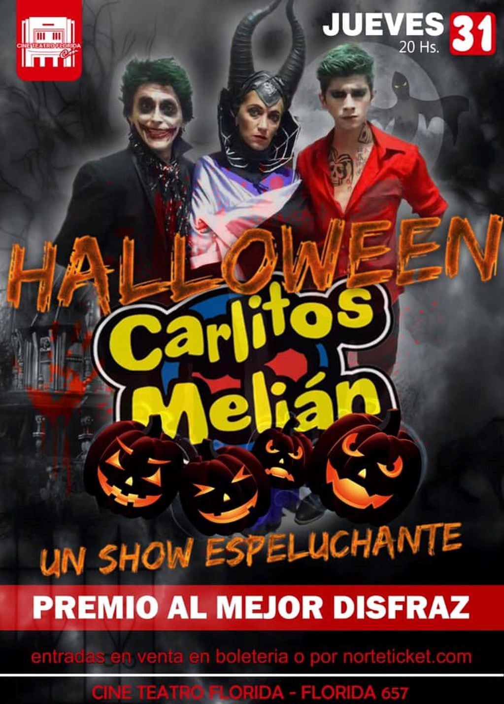 Halloween: un espectáculo empeluchante (Facebook Carlitos Melián)