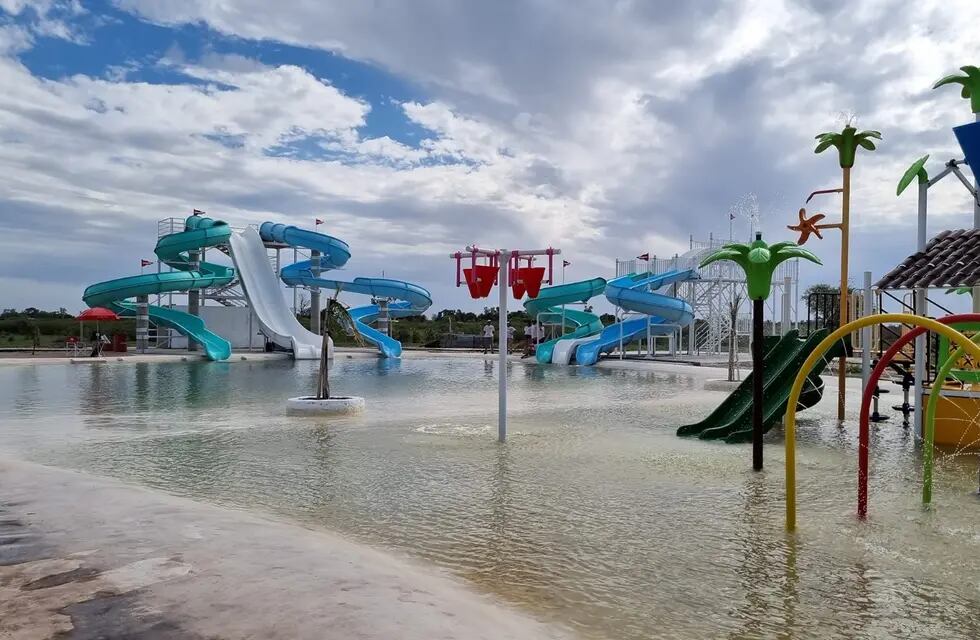 El nuevo parque acuático de Miramar de Ansenuza. (Gentileza)