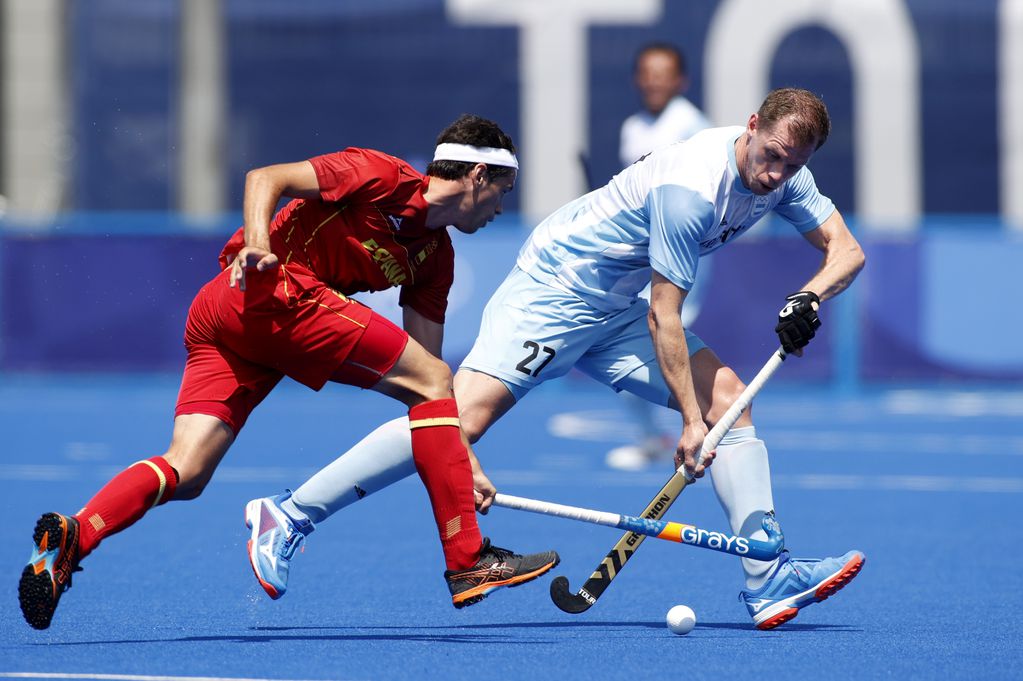 Los Leones y España empataron 1-1 en el inicio de la participación de ambos en la Zona A del hockey masculino de Tokio 2020. (Foto: AP)