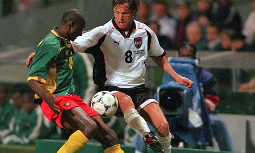 La camiseta blanca de la selección austríaca en el Mundial de 1998.