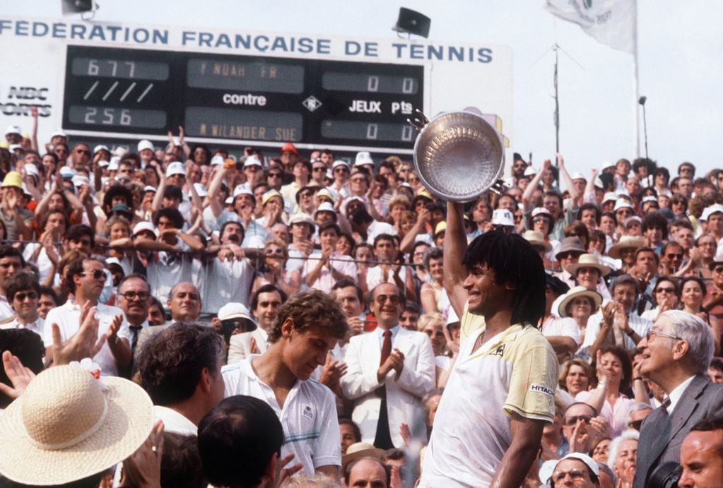 Yannick Noah, el único francés en ganar Roland Garros.