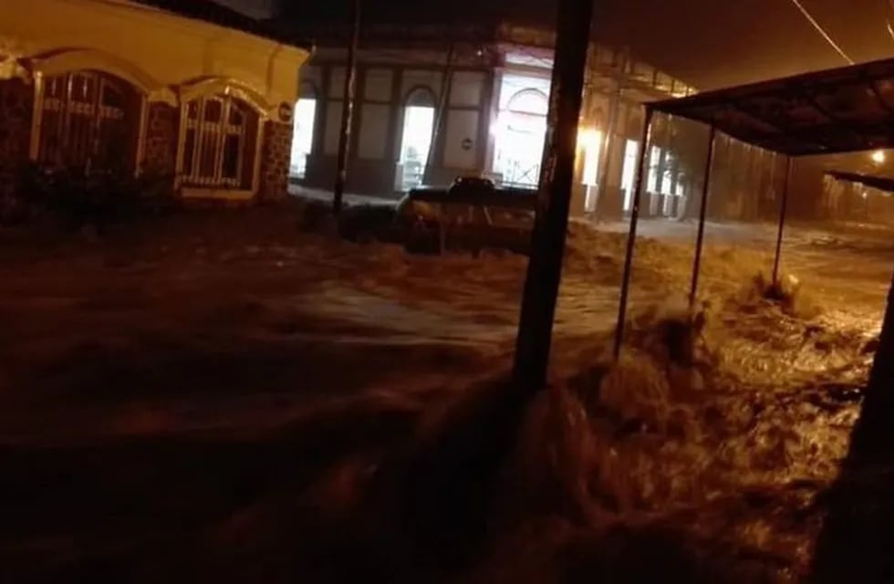 Inundaciones en Rosario de Lerma. (Facebook)