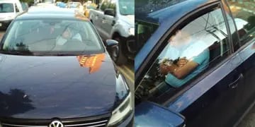 Un hombre se durmió mientras conducía su auto en pleno centro de Neuquén.