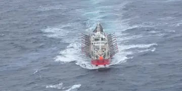 El rescarte de un marinero en Chubut