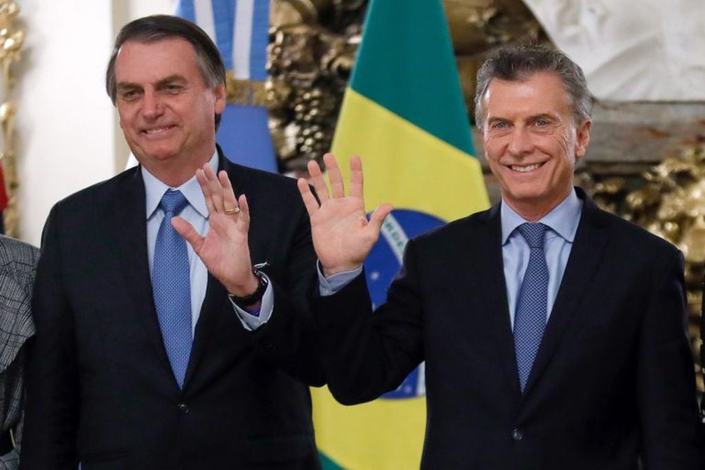 Mauricio Macri y Jair Bolsonaro (EFE)