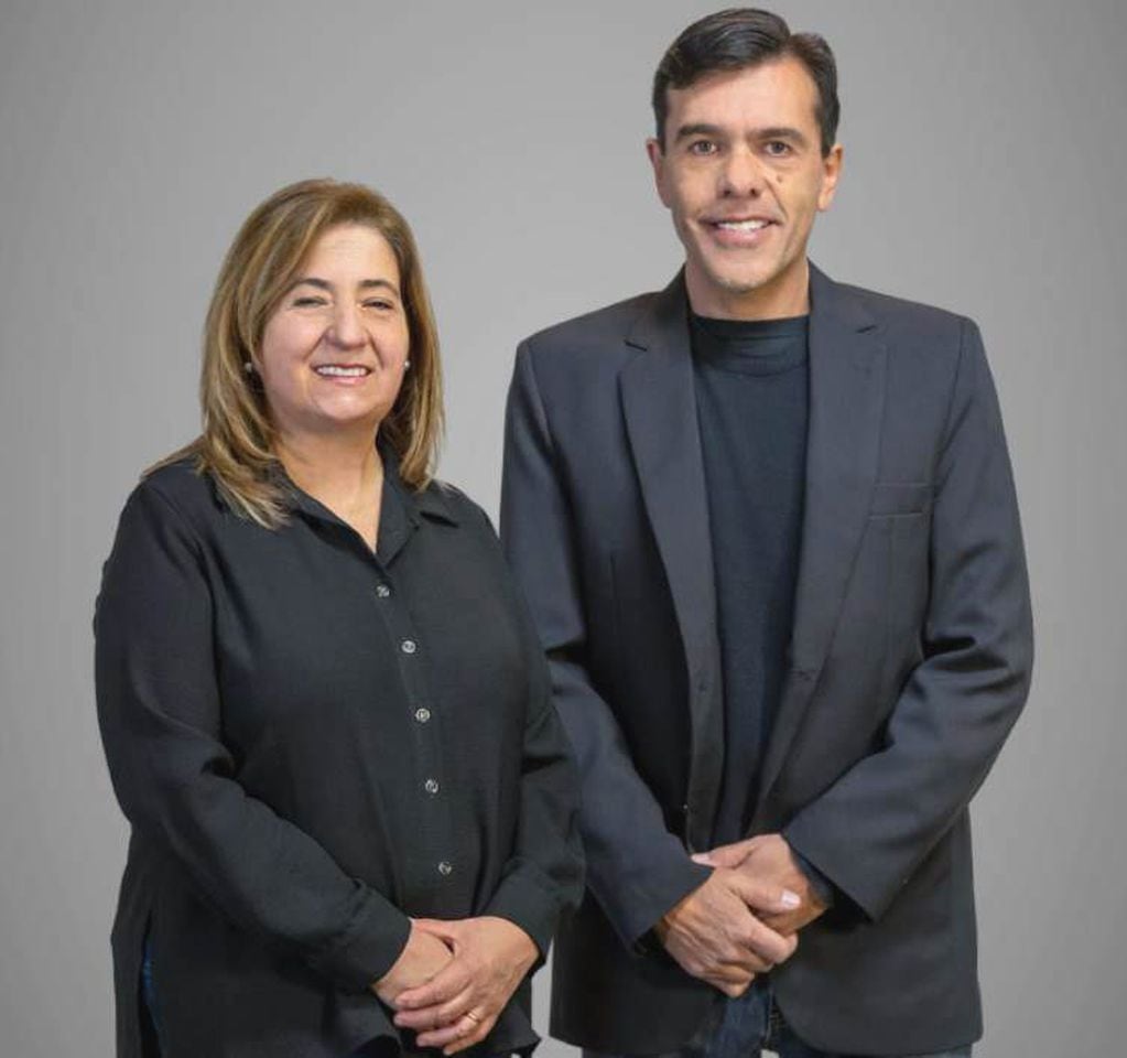 Ramona Pascual y Daniel Humberto Bini, candidatos por el Partido Federal en San Rafael. 