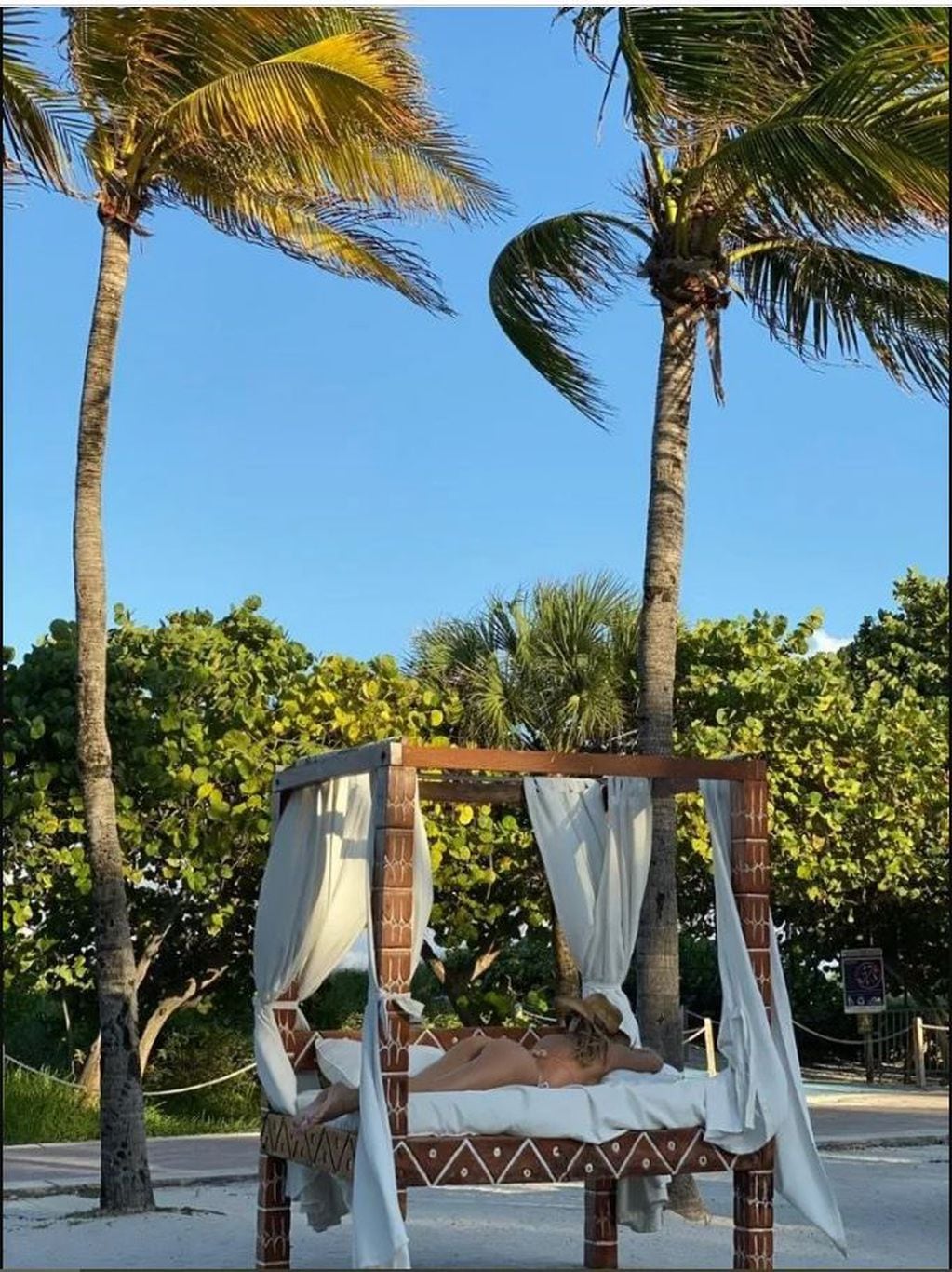 Las vacaciones de Floppy Tesouro en Miami. Foto: Instagram