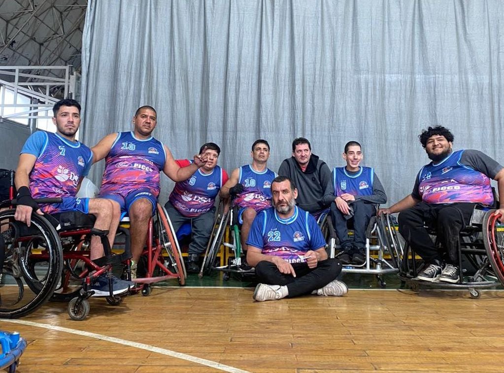 Nahuel Maldonado basquet adaptado en silla de ruedas Arroyito