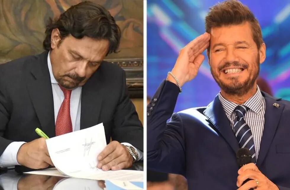 Marcelo Tinelli y Gustavo Sáenz