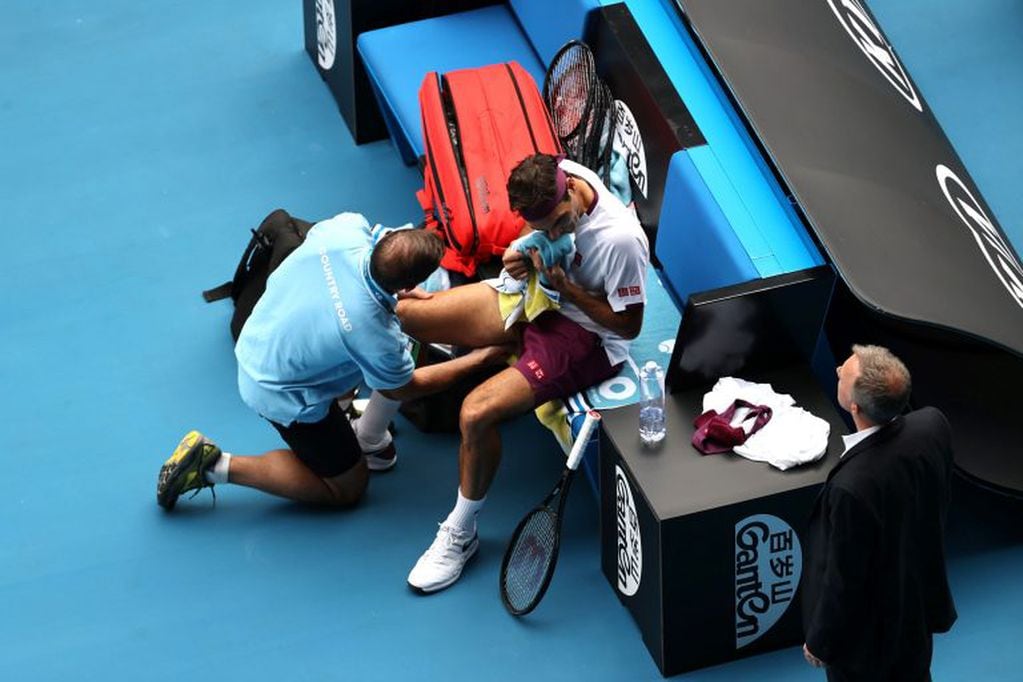 Roger Federer se operó la rodilla derecha (Foto: David Gray/AFP)