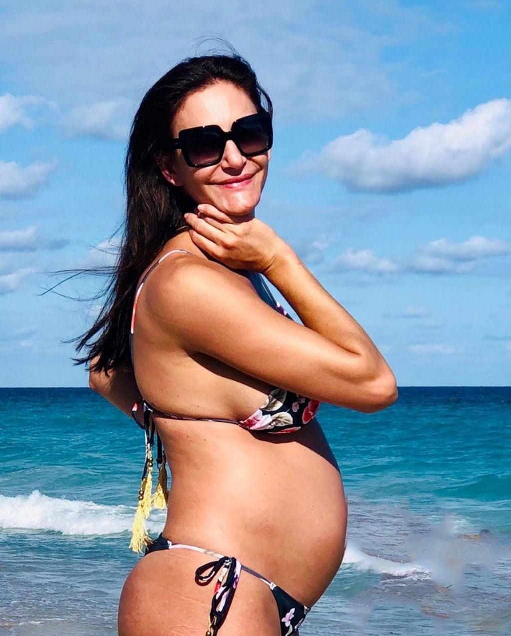 Desde Miami, Lucha Aymar compartió fotos de su embarazo