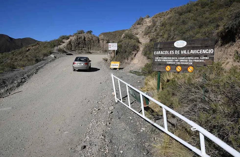 La Ruta 52, une las localidades de Villavicencia con Uspallata en el departamento de Las Heras. Imagen ilustrativa. José Gutiérrez/Los Andes