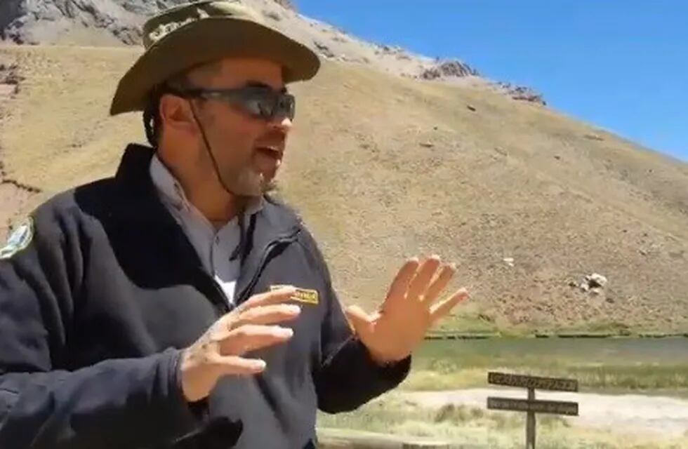 Daniel Cucchiara, jefe de área de Guardaparques que hace 17 años que trabaja en áreas protegidas de Mendoza.
