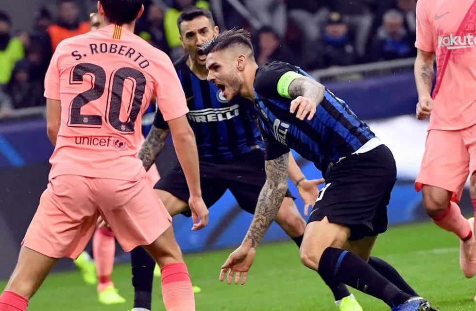 El rosarino marcó el empate de Inter frente a Barcelona. (Ansa)