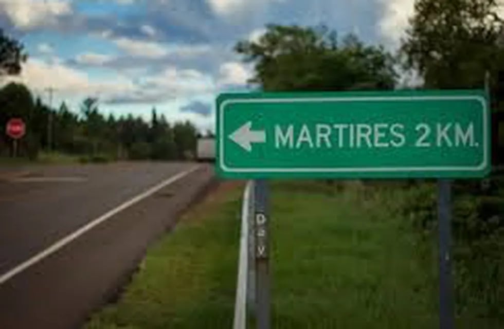 Acceso a Mártires desde la ruta nacional 12. (WEB)