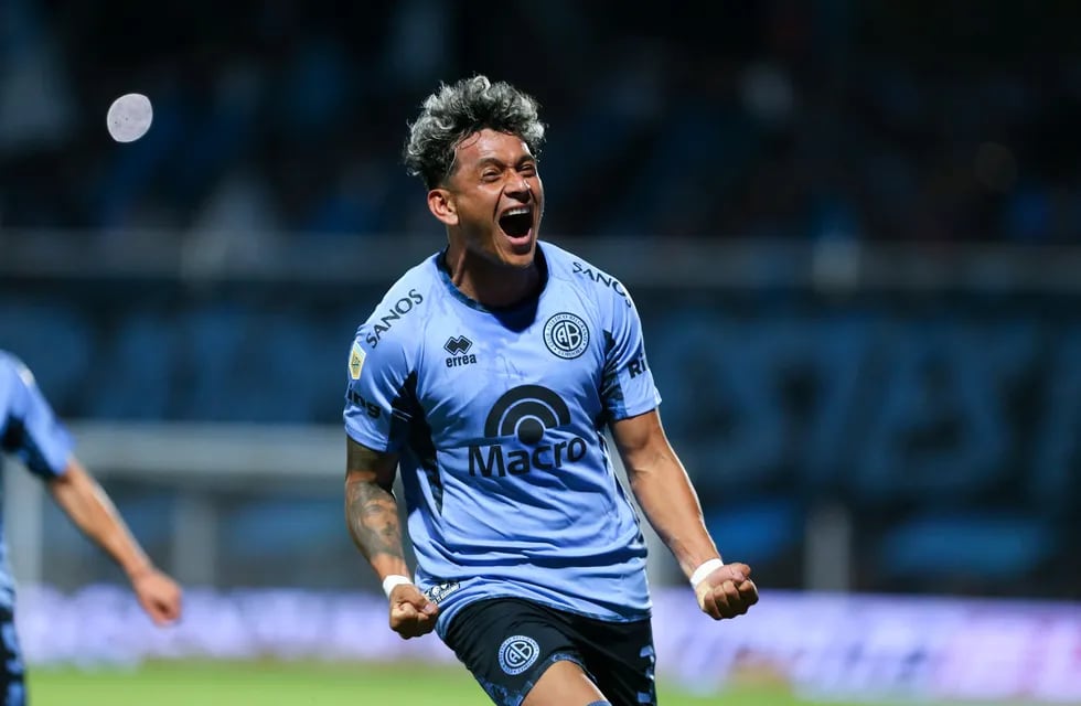 Lucas Diarte entró por la lesión del chileno Ibacache y podría seguir en la formación titular de Belgrano (Prensa Belgrano)