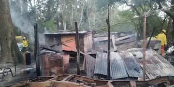 Incendio forestal en la zona rural de Arroyito