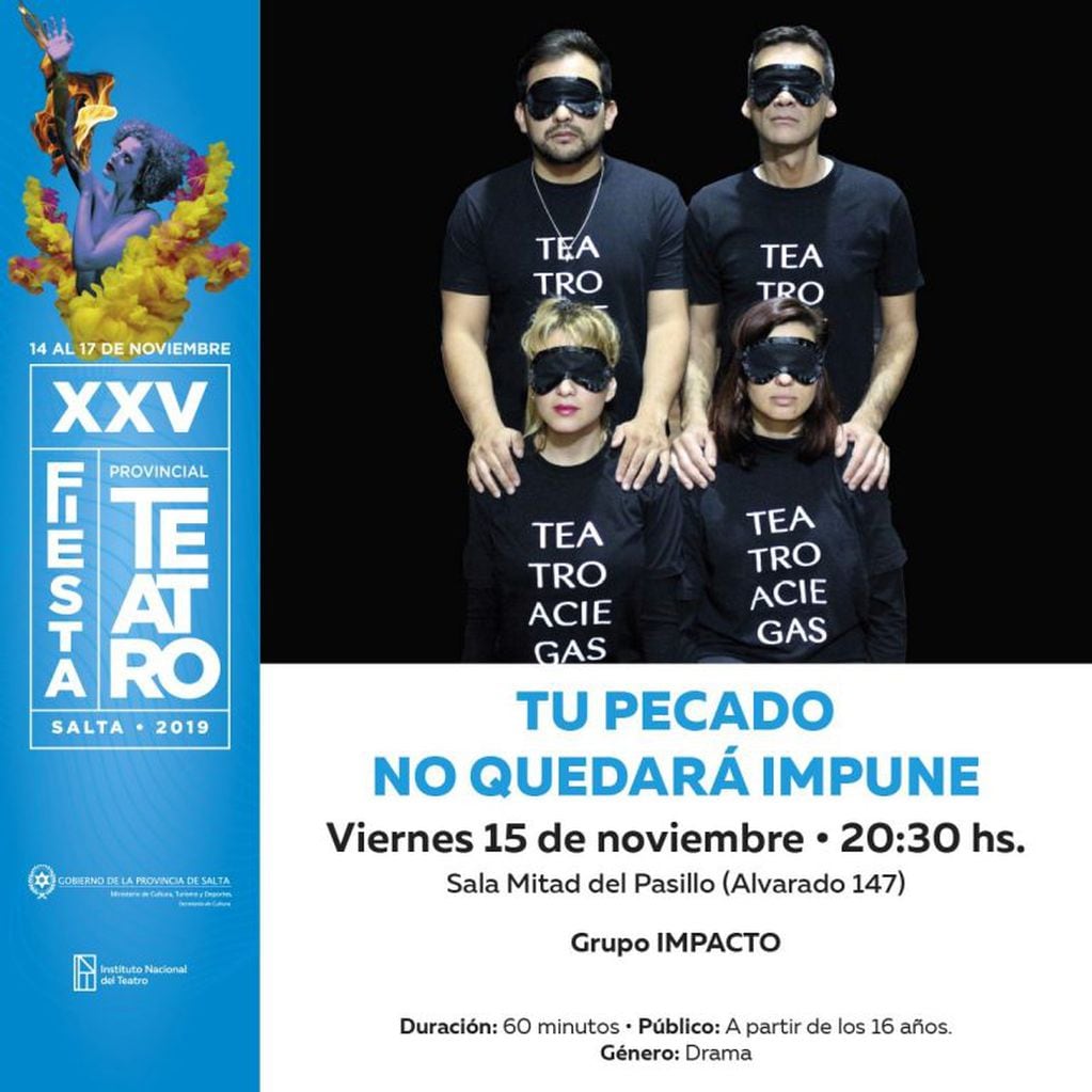 XXV Fiesta Provincial de Teatro en Salta este viernes 15 (Facebook INT Representación Provincial Salta)