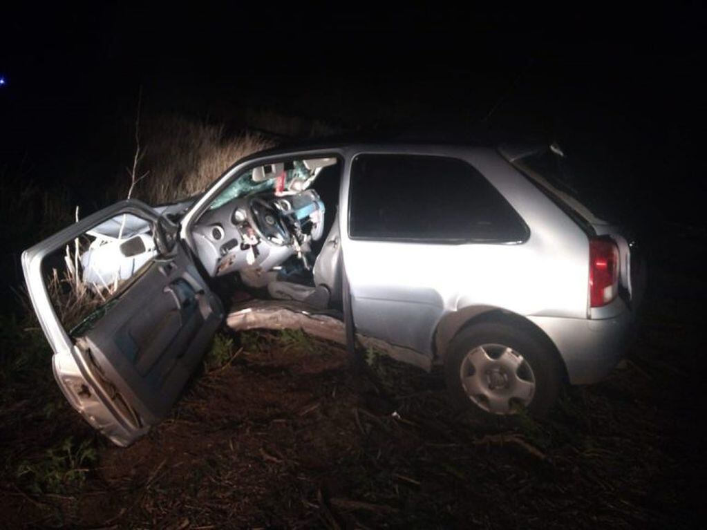 Un gol chocó contra un tren en Justo Daract, San Luis.