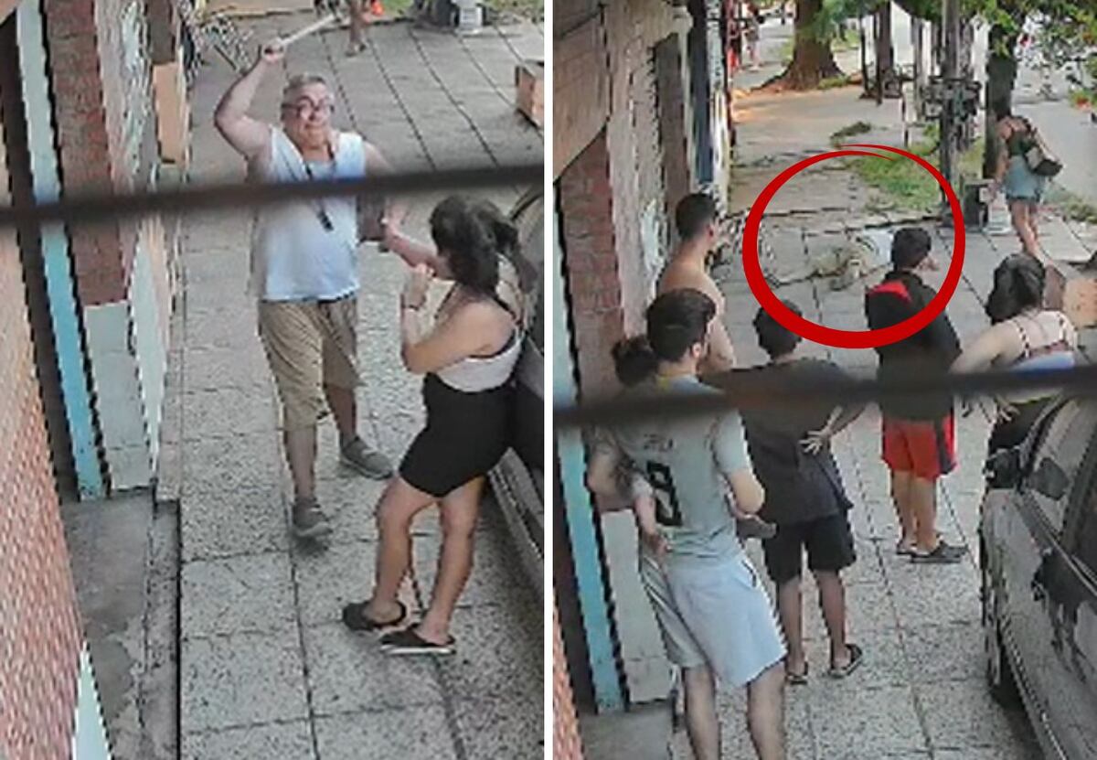 En medio de una discusión, un hombre agredió a varias personas con un palo hasta que se desvaneció: murió de un infarto thumbnail