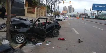 Tragedia. Tres personas murieron en un terrible choque ocurrido el domingo a la madrugada en avenida Colón, en Córdoba Capital. (La Voz / Archivo)