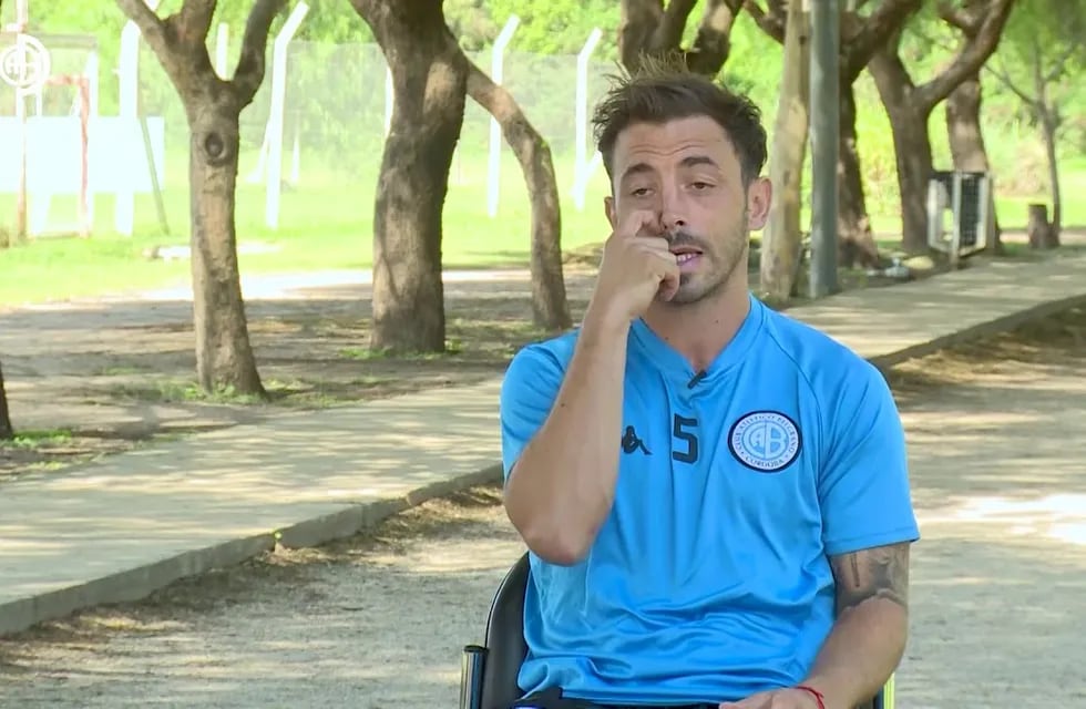 "Es la primera vez que me lesiono de gravedad y que me operan", remarcó el volante de Belgrano.