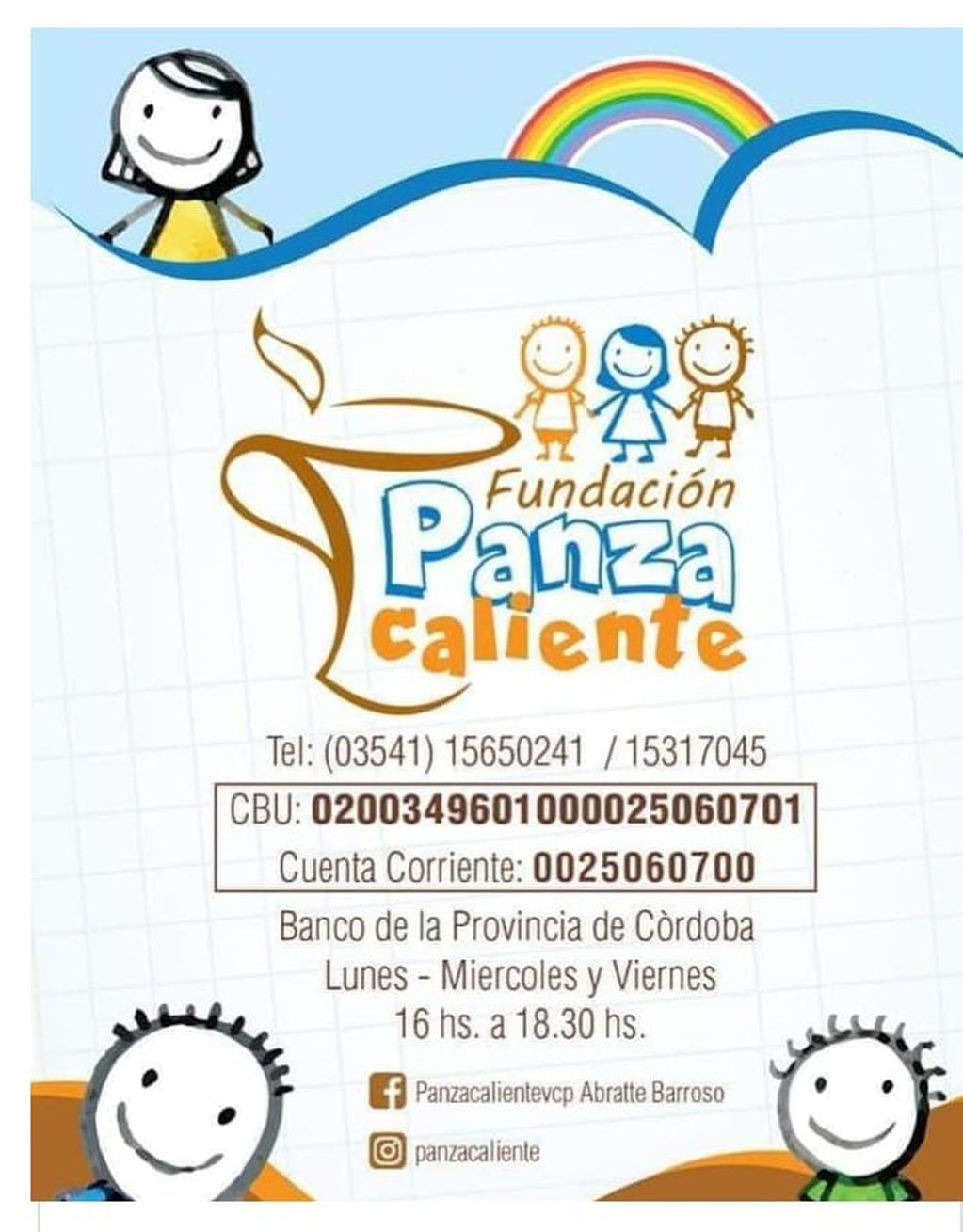 Fundación "Panza Caliente" de Villa Carlos Paz.