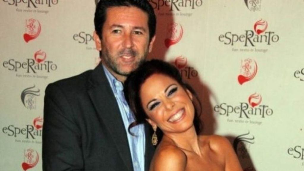Fabián Rossi junto a su esposa, ahora ex, Iliana Calabró.