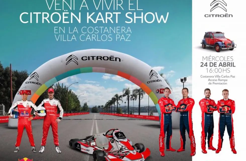 Citroën Kart Show, previa del Rally de Argentina 2019 en Carlos Paz.
