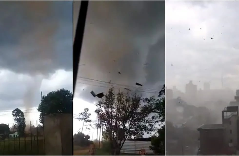 Un tornado provocó destrozos en Posadas