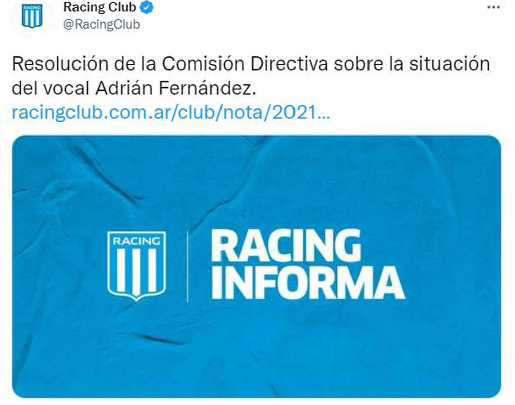 El club destituyó a Adrián Oso Fernández después del escándalo