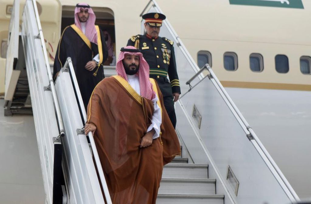 La llegada del príncipe Mohamed bin Salmán a la ciudad de Buenos Aires (Argentina), para participar de la cumbre del G20. (Foto: EFE)