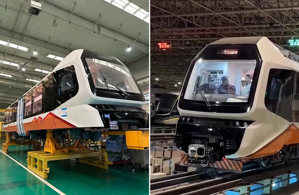 El gobernador Morales mostró en redes sociales el tren solar que se fabrica en China para Jujuy.