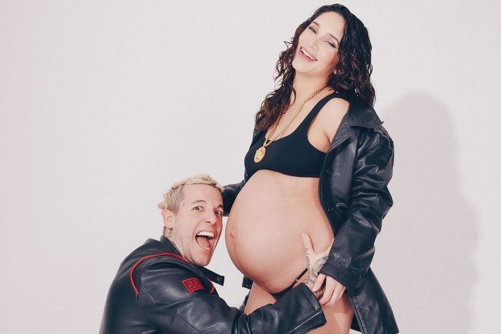 Melody Luz y Alex Caniggia antes del nacimiento de su hija. (Instagram Melody Luz)