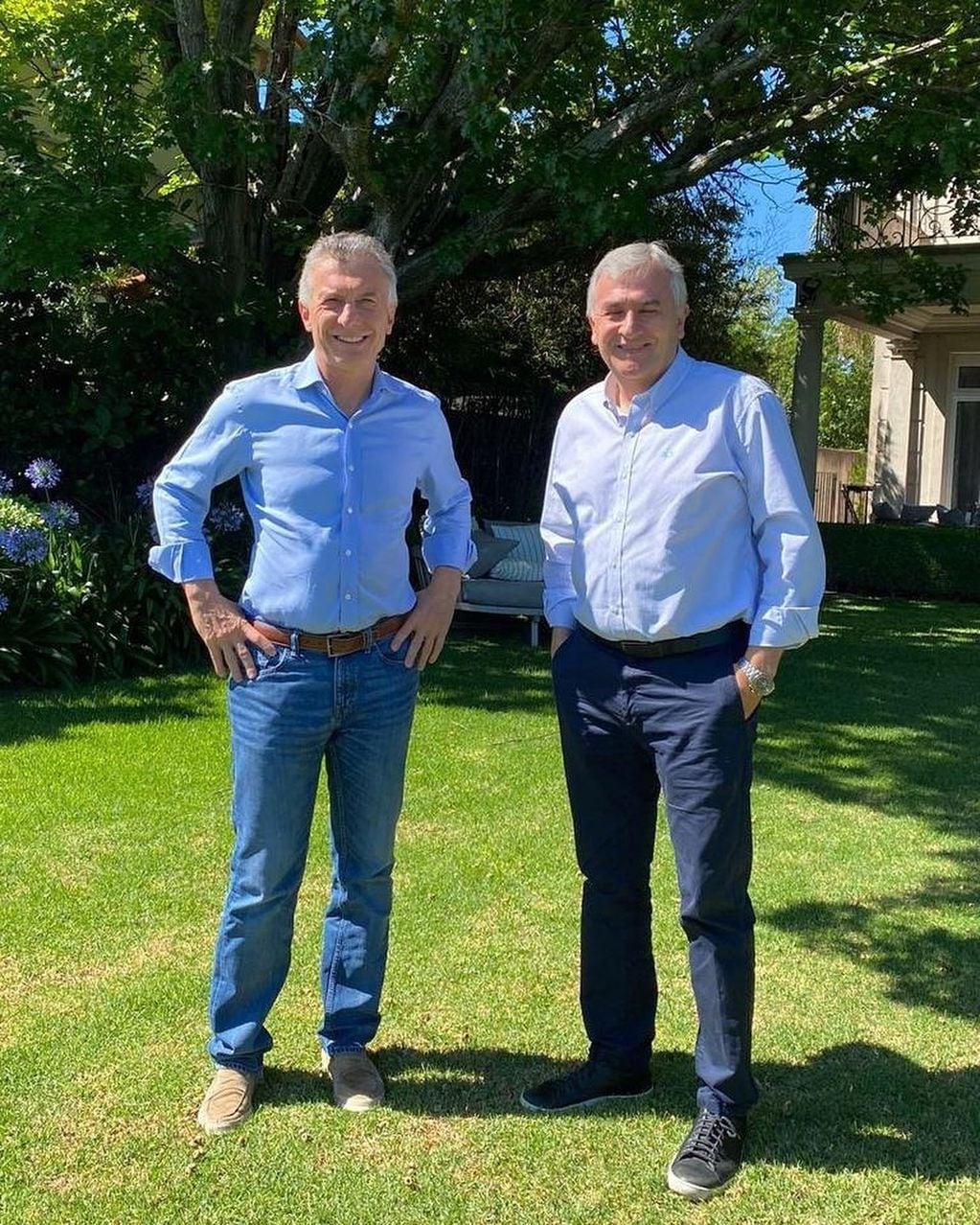 Mauricio Macri y Gerardo Morales se reunieron esta mañana. (Foto: Instagram)