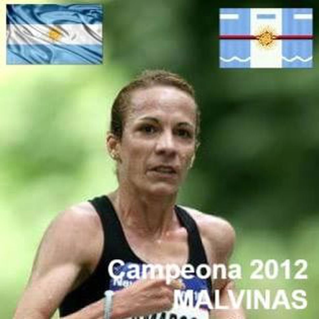 Camargo, atleta entrerriana que ganó en Islas Malvinas.