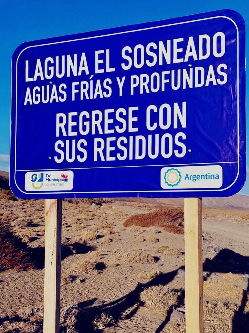 La señalización que está colocando la comuna de San Rafael en sitios turísticos.