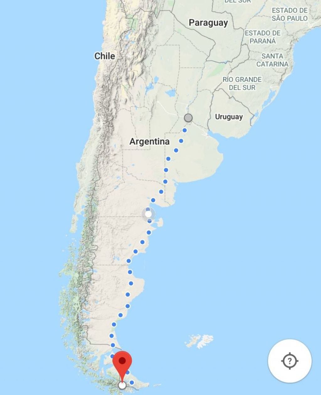 Recorrido desde Rosario- Santa Fe, a Ushuaia - Tierra del Fuego, Antártida e Islas del Atlántico Sur.